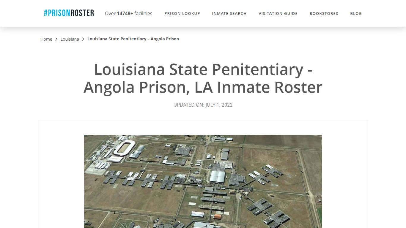 Louisiana State Penitentiary - Angola Prison, LA Inmate Roster